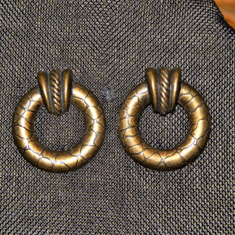 <3 Retro Bronze Earrings <3